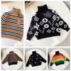 Automne et hiver nouveau pull à col roulé classique pour enfants à manches longues tricot nouveau loisirs commerce extérieur fan de mode vêtements pour enfants taille 90-150 cm f2