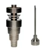 6 in 1 Domeless GR2 Chiodo in titanio 1014mm18mm Maschio Femmina Chiodo dab Chiodi Ti con tappo in titanio Carb Per bong in vetro4479491