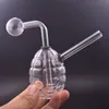 Partihandel glas bong vatten rör runda granade fab ägghapa olja dabb riggar bubbler rökrör med nedslutning olje brännare rör dhl gratis