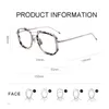 Zonnebrilmonturen Volledige Rand Metalen Frame Bril Voor Man Grote Upsale Merk Met Wenkbrauw Sport Stijl Bijziendheid Bril Mode