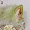 Hololive Vtuber Ceres faune vert peluche chapeaux fait à la main Lolita Cosplay oreilles bandeau cosplay