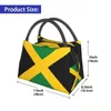 Ice Packs/Isothermic Bags Jamaican Flag Thermal Isolated Lunch Bag Women Patriotism CEABERABLE LUNCH TOTE FÖR OFFICE Outdoor Storage Meal Food Box 231019