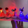 Haaraccessoires 2023 Knipperende Kerstmuts Haarspeld Led Licht Clip Band Glow In The Dark Kinderen Cartoon Gewei Hoofddeksels