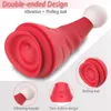 Kerstmuts Vibrator Voor Vrouwen Sterke Powler Dildo Orale Clitoris Stimulator Tepel Zuigen Speeltjes Voor Volwassenen 18 Paar Sex gift 221215