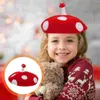 Baretten Wolvilt Baret Kinderjurk Paddestoel Decor Hoed Feesthoeden Meisjes Kostuum Accessoire Miss