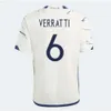 QQQ8 Wersja gracza koszulki piłkarskie 23 24 Maglie da Calcio Verratti Chiesa Gnonto Football Shirt Lorenzo Pinamonti Politano Men