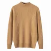 Men's Sweaters Arrival High Quality Autumn Winter Double Ply Thickened 100 shmere Sweater Men's Pullover Jacquard Knitting Men Size S-3XL 231101