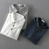 Men's Casual Shirts Summer Mens Short-sleeved Dress Shirt Cotton Thin Retro Breathable Men Half-sleeve Linen Male Tide Slim Clothing