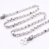 Chains Fine Pure S925 Sterling Silver Chain Women Men 7mm Cable Figure Bead Link Dragon Head Necklace