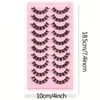 Falsche Wimpern, 10 Paar russische Streifenwimpern, DD Curl Fluffy Wispy Faux Nerz, Packung 231101