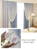 Curtain Free Punching Blackout Curtains Living Room Bedroom Window Wall Door Shading Decorative 231101