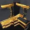 Rich Gold Shell Ejection Soft Bullet Gun Desert Eagle Toys Pistol Gun Model Barn Barn Gåvor Utomhusspel Vuxen 2036