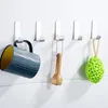 Haken rails multifunctionele wandorganisator haak achterdeur sleutel doek hanger haak badkamer gewaad handdoekhouder rek keuken hardware plank haak 230331