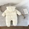 Ensembles de vêtements, doudoune, vêtements d'hiver pour bébés, barboteuse une pièce en canard blanc pour enfants garçons et filles