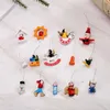 Décorations de Noël 48 pièces ornement de noël en bois pendentifs suspendus en bois décorations de fête pour la maison enfant année cadeaux marionnettes d'arbre de noël noël 231102