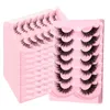 False Eyelashes Fox Eye Cat Lashes Winged End Elongated Fluffy Soft Natural Long Faux Mink Fake Cils 231101