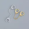 Hoop Earrings Summer Love Fashion Circle Ear Cuff Retractable For Women Gold Huggie Double Piercing Earring Drop