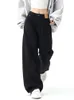 Frauen Jeans Schwarz Baggy Jean Y2K Harajuku Hippie Koreanische Übergroßen Breite Bein Denim Hosen Weibliche Casual Kpop Streetwear Hosen 231101