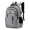 Mochilas escolares Grande Capacidade Mochila Homens Laptop Mochilas 156 Oxford Preto Sólido High Teen College Boy Gril Student 231101