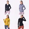 LUU Femmes Vestes Designer Manteaux De Luxe Survêtement Costume De Yoga Définir Veste De Sport Pour Femmes Manteau Brossé À Capuche Fitness À Capuche Vêtements Joggeurs Courir Noir Jaune