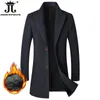 Herren Wollmischungen Herbst Winter Boutique Mode Einfarbig Casual Business Wollmantel Jacke Verdickte und warme Trenchcoats 231102