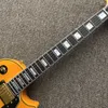 Custom Shop, hergestellt in China, hochwertige E-Gitarre, gelbe Gitarre, Palisander-Griffbrett, goldene Hardware, kostenlose Lieferung