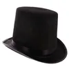 Breda Brim Hats Bucket Top Hat For Adult Children Cylinder Party Costume Fedora Magician Carnival Rave 231101