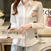 Blouses de femme France Style Elegant Office Ladies Shirts 2023 Tops à manches longues pour femmes du printemps d'été Blusas Mujer