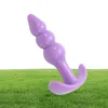 NUOVO Butt Plug Jelly ROSA Giocattoli anali Massaggiatore Vera sensazione di pelle Uomini adulti039s Donne039s Giocattolo del sesso plug anale6164153