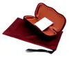 Zonnebril Brillen Case Burgundy Velvet Clamshell Kleine Case Luxe Pakket Bril 5 Kleur Hoogwaardige Brillenkoker Doos