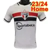 qqq8 23 24 Sao Paulo FC Soccer Jerseys Luciano 2023 Kids Kit Arboleda Rafinha Calleri Alisson Pablo Maia Pele Eterno Home Home Shirt