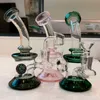 Hookahs Glass Bong Rury mocne mini bongs dab platformy małe pęcherzykowe zlewki recyklingowe zz