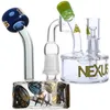 Bunte Mini-Nexus-Wasserglasbongs, Rohre, Ölbrenner, Reifenperkolator, Dampfglas-Bubbler, Recycling-Ölbohrinsel, Glaswasserrohre, 14,4-mm-Verbindung