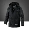 Mens Down Parkas Winter Parka Men Fleece 두꺼운 따뜻한 후드드 군 재킷 남성 빈티지 전술 가을 패션 솔리드 카키 필드 풍력 231101