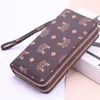 Women's Wallet Long Double Zipper Clutch Wallet New Wallet Ladies Long Fashion Large Capacity Money Clip 0417-111