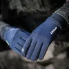 Five Fingers Gloves Winter Warm Inner Velvet Full Finger Waterproof Touchscreen Sports Fishing Ski Non-slip Glove Men Women Mitten327r