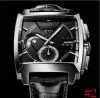 Nowe zegarki TGS Kwarcowe Mężczyźni Watch zegar ze stali nierdzewnej 40 mm ruch mody MENS Watches Wysokiej jakości pasek Brak pudełka dla mężczyzn prezentx
