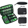 Bag Organizer 1pc Black Green Storage Bag Electronic Accessory Organizer Portable Usb Data Cable Charger Plug Travel Waterproof Organizer 231102