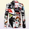 Mens Fashion Jacket Casual Color Printed Suit Coat Trend Jackets med olika karaktärer Menfolk Ytterkläder2682460