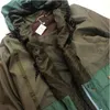 メンズジャケットKAPITALフード付き冬の日本スタイルパーソナライズされたナイロン大きなポケットパネルQuincunxコットン特大の暖かいコート
