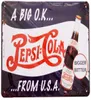 Retro vintage pepsi cola en stor okfrom usa pin up tin metall skylt för hem bar garage 12quot x 8quot8721519