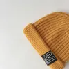 Berets Einfacher Buchstabe M Kinderhut Koreanische Jungen Mädchen Hauthauben Strickkleid Kollokation Babymütze Warm halten Kindermützen