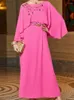 Etnische Kleding Ramadan Eid Mubarak Bescheiden Abaya Dubai Turkije Islam Gebed Kleding Voor Vrouwen Moslim Avondjurk Gewaad Femme Musulmane