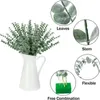 Faux Floral Greenery 100 PCS Artificial Eucalipto Folhas Atacado Plantas Falsas para Vaso Festa em Casa Decoração de Casamento Jardim Ao Ar Livre Natal 231102