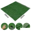 Couronnes de fleurs décoratives Fleurs décoratives Prairie artificielle Simation Mousse Pelouse Gazon Faux Tapis d'herbe verte Tapis DIY Micro Lan Dhq6L