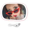 Interiörstillbehör Bil Sun Visor Vanity Makeup Mirror Stepless Dimning Funktion 3 LED -ljuslägen Lätt design Universal Pekskärm