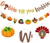 Andra evenemangsfest levererar Friendsgiving Banner Gobble tills du vinglar banner för Thanksgiving Party Decorations Fall Autumn Thanksgiving Turkey Day Party 231102