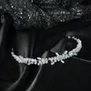 Opaski na głowę Opaska na głowę Akcesoria do włosów Kobiety Rhinestone Luksusowe korony ślubne Tiaras Heakddress Brides Headpies