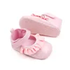 Premiers marcheurs bébé filles princesse chaussures PU cuir volants appartements bébé berceau enfant en bas âge marcheur pour l'été automne