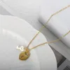 Pendant Necklaces 2023 Trendy Heart Shape Key Lock Necklace Stainless Steel Gold Plated For Women Love Charm Wholesales Simple Jewelry